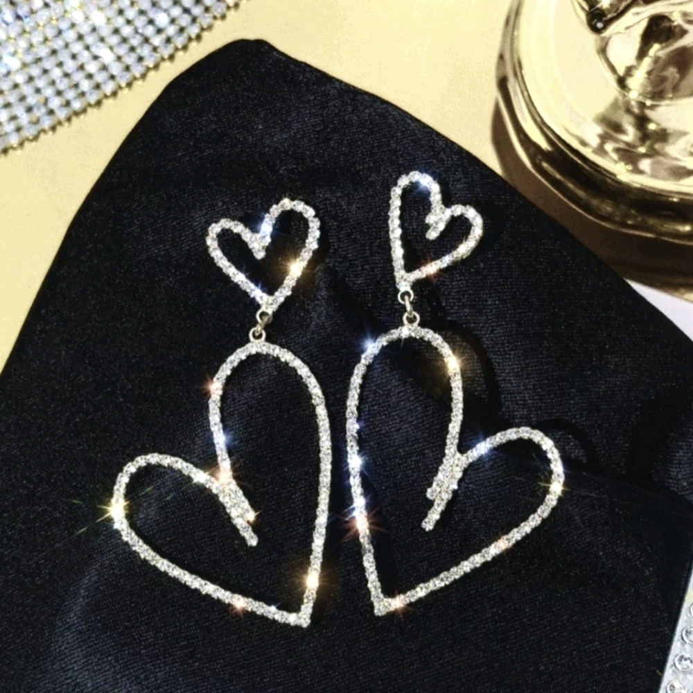 Sweetheart Drop Heart Earrings